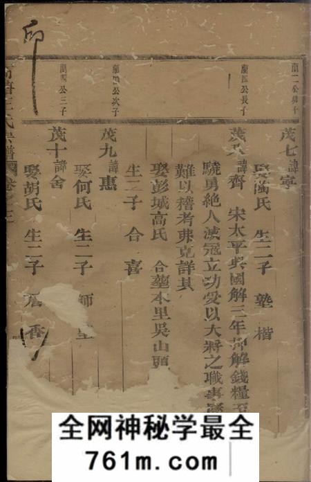 高塘王氏宗谱