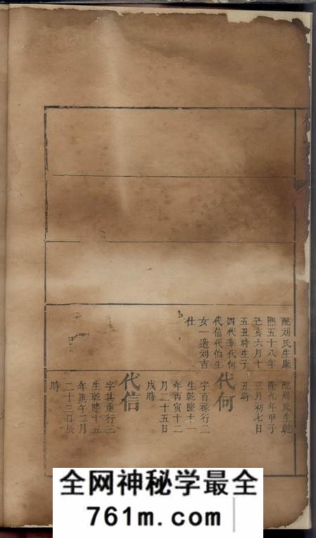 杨氏族谱不分卷