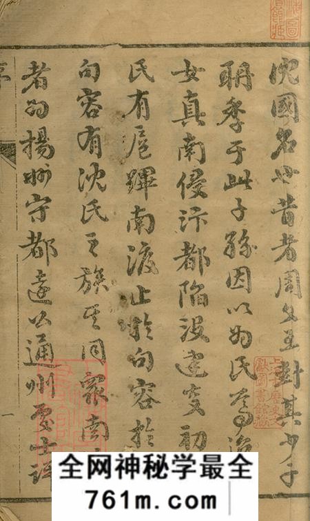 上海崇明三易堂沈氏宗谱四十八卷