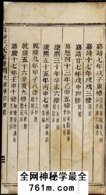 义乌环溪王氏家谱不分卷
