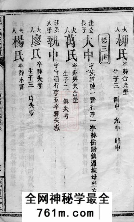 岳阳颖川堂陈氏族谱