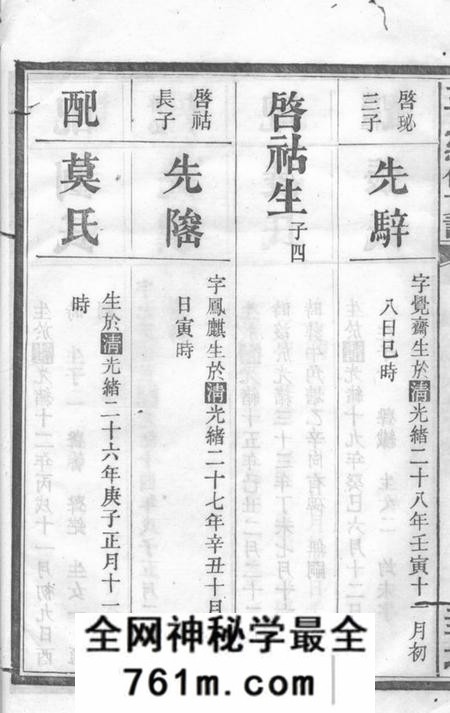 长沙长沙圭塘王氏第三房续修支谱