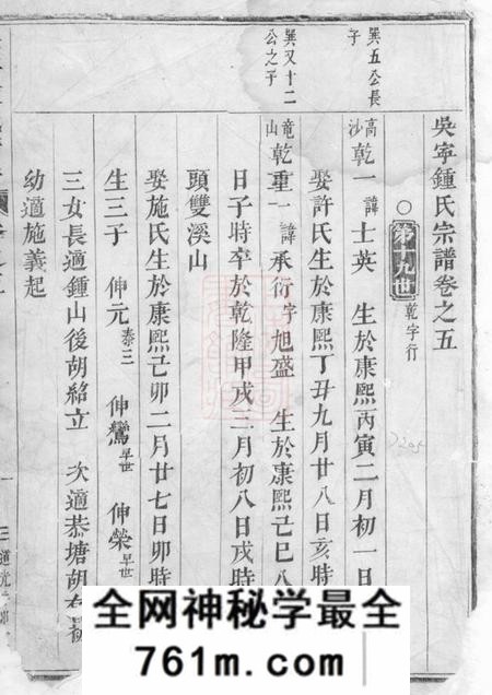 吴宁吴宁钟氏宗谱