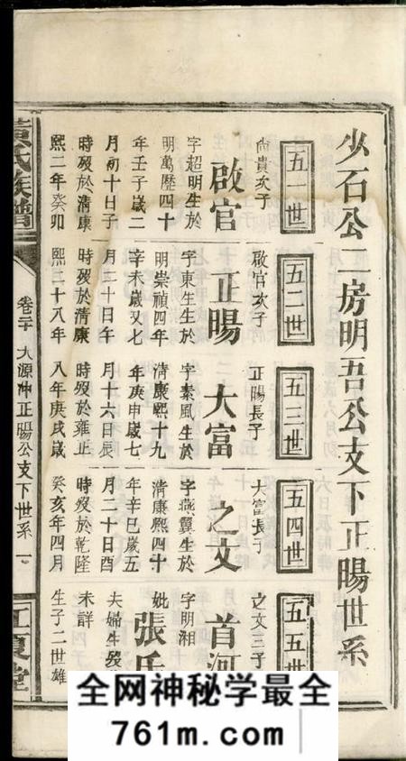 江夏堂黄氏族谱