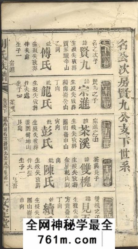 安定堂胡氏族谱