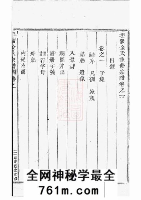 东阳坦阳金氏宗谱十二卷