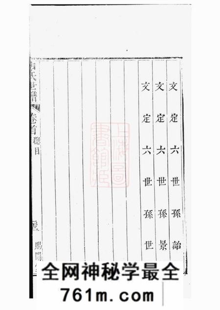 苏州赐闲堂申氏世谱十卷首一卷
