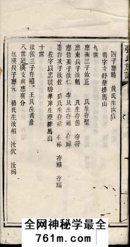 华容青湖堂张氏族谱