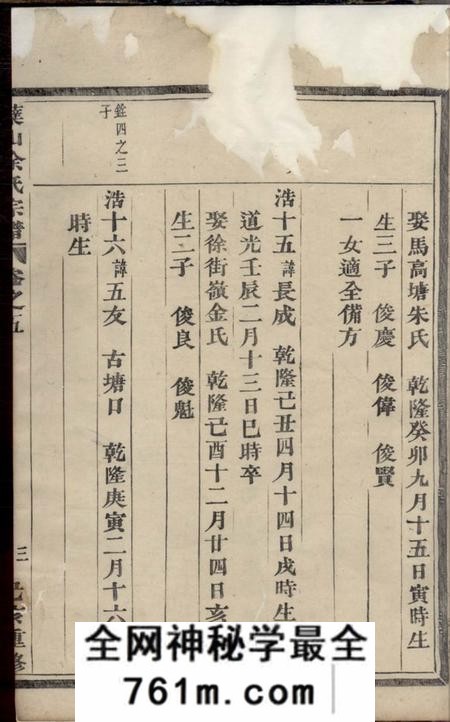 皔山皔山余氏宗谱