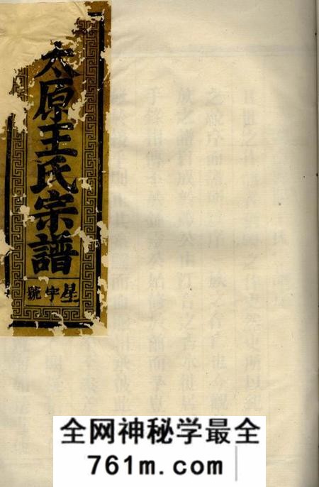 长沙三槐堂太原王氏宗谱
