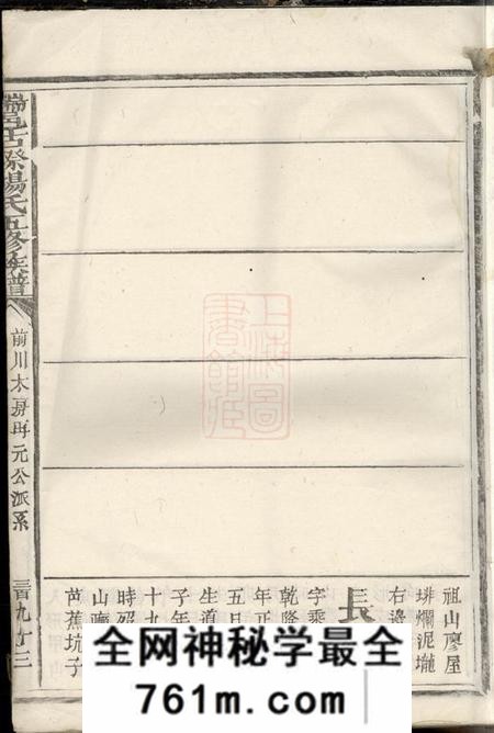 瑞金瑞邑古癪杨氏五修族谱不分卷