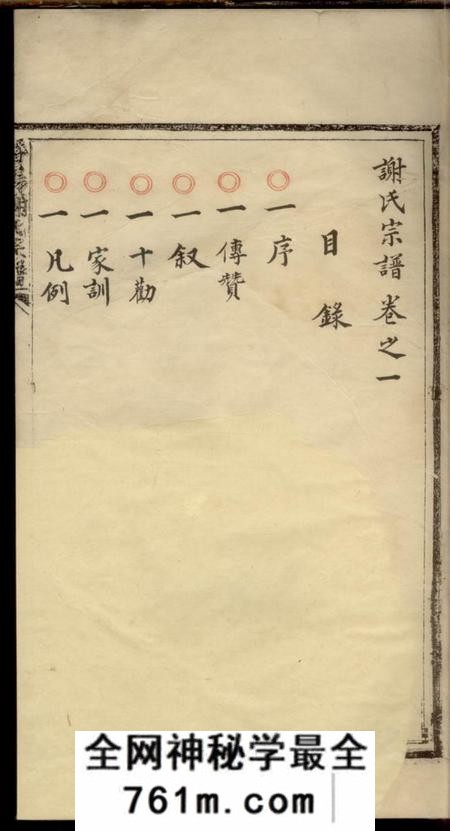浙江临安宝树堂潜阳谢氏宗谱