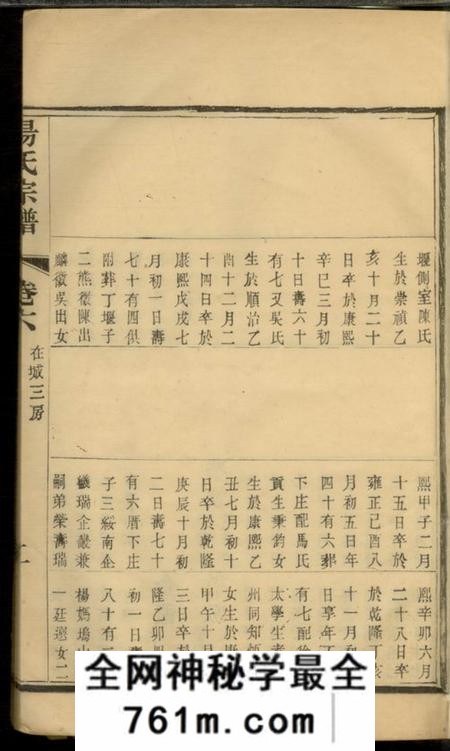 杨氏宗谱