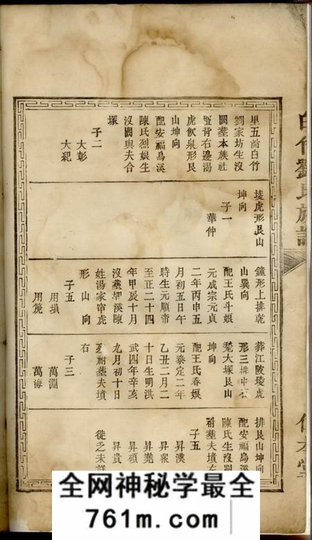 萍乡仁本堂白竹刘氏族谱