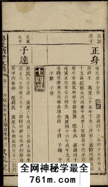 湖南武威堂廖氏续修支谱