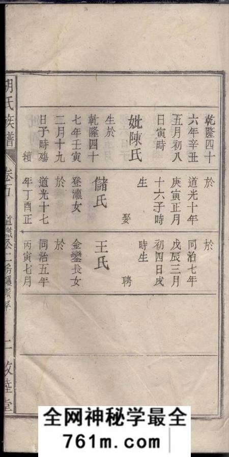 潜山敦睦堂胡氏族谱十六卷