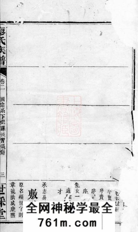 浏阳廖氏族谱
