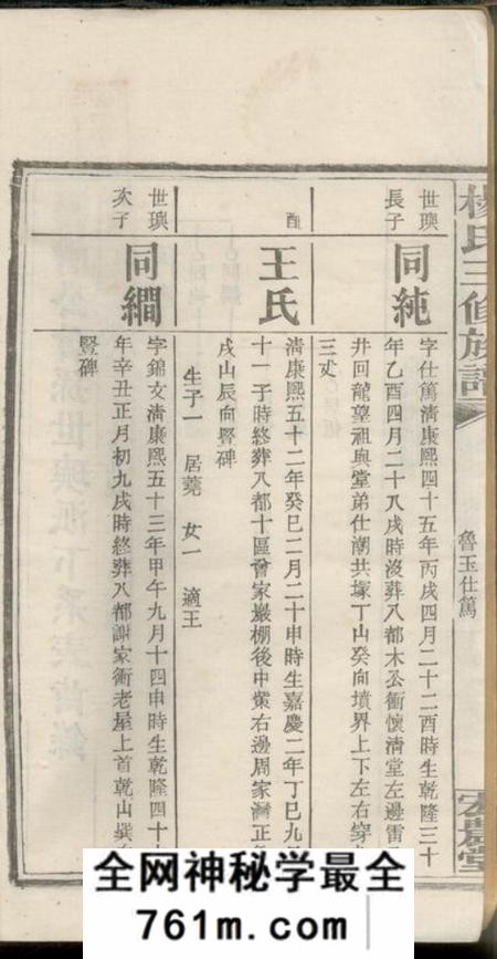 湘乡宏农堂扶塘杨氏三修族谱