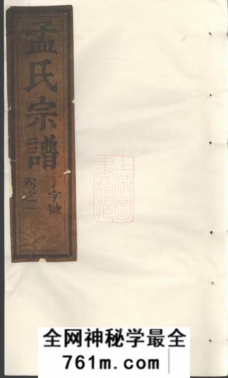 松阳栝松黉源孟氏宗谱十三卷