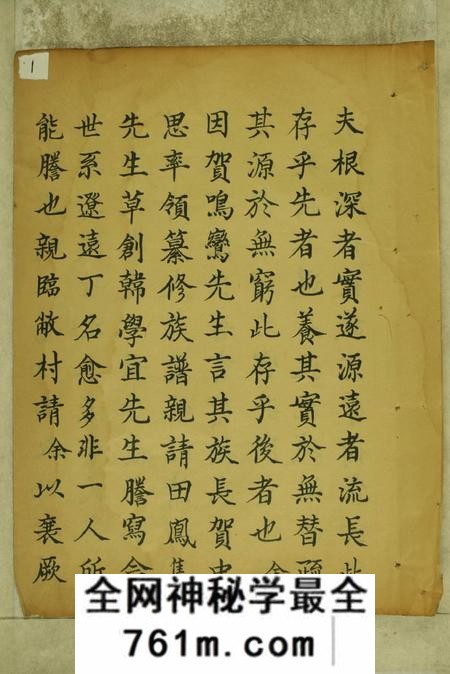 山东嘉祥贺氏族谱不分卷
