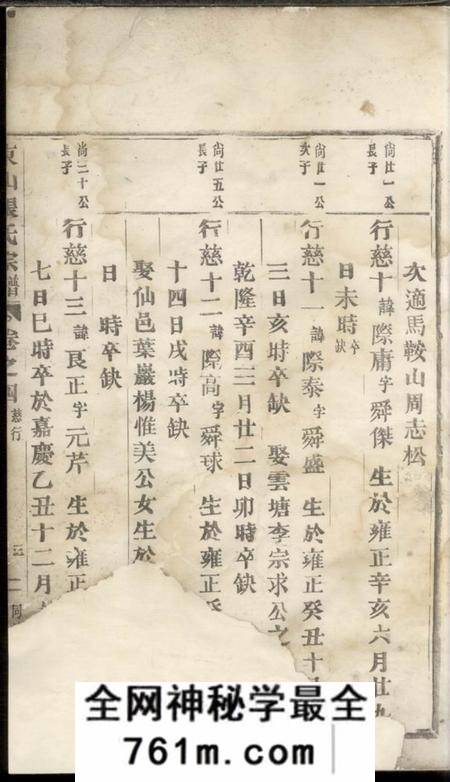 东山张氏宗谱