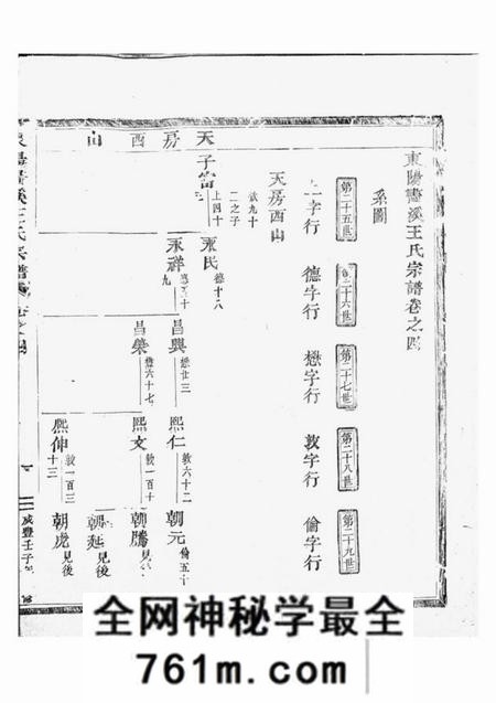 东阳东阳画溪王氏宗谱