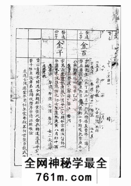 北山北山雷氏族谱不分卷