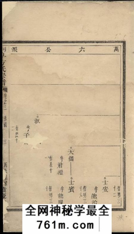 桐阜积庆堂桐阜方氏宗谱