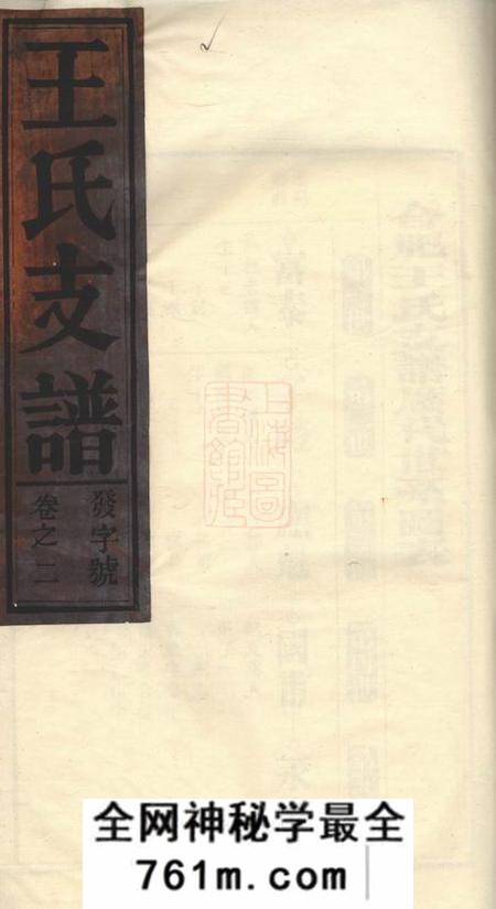 合肥三槐堂合肥王氏支谱