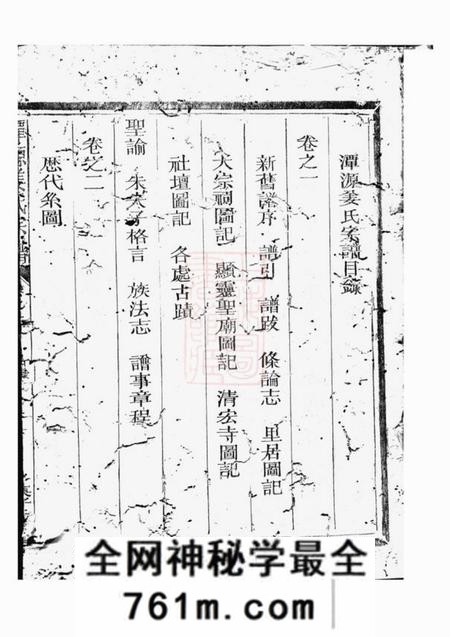 江山潭源姜氏宗谱十八卷