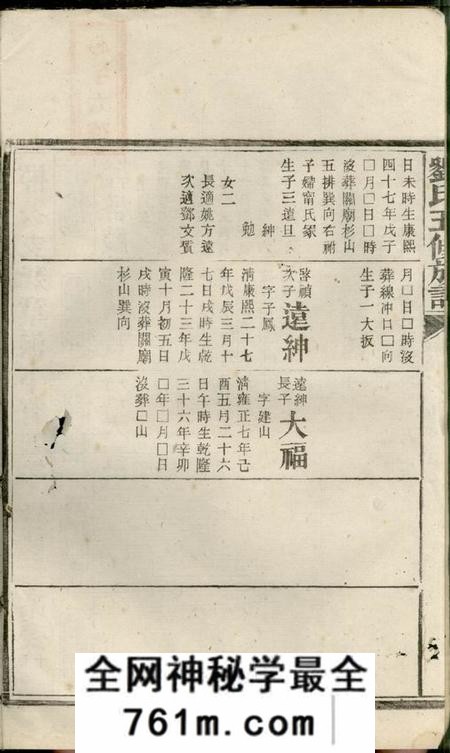 湖南刘氏五修族谱