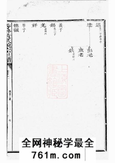 江山秀峰黄氏统宗世谱