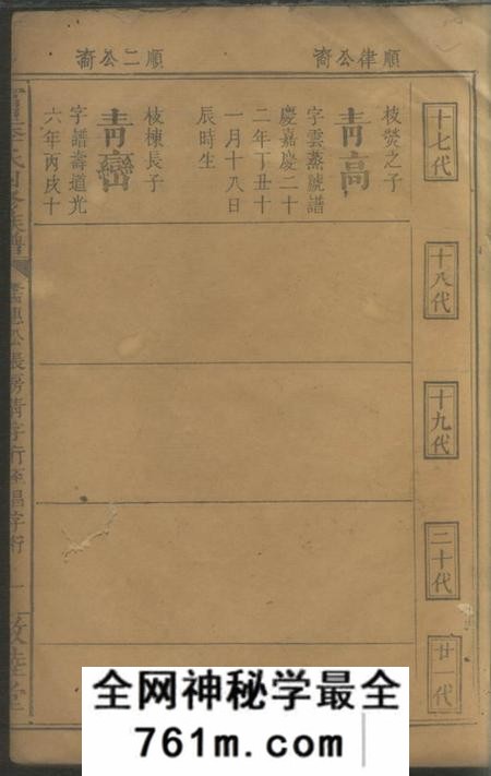 醴陵敦睦堂富里李氏四修族谱