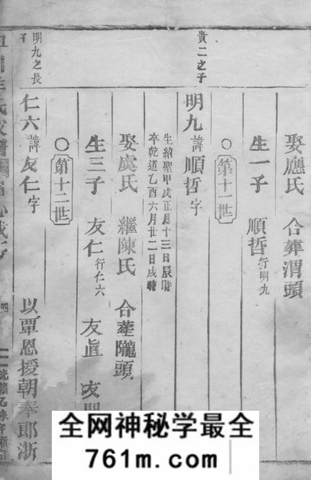 缙云皿川羊氏家谱