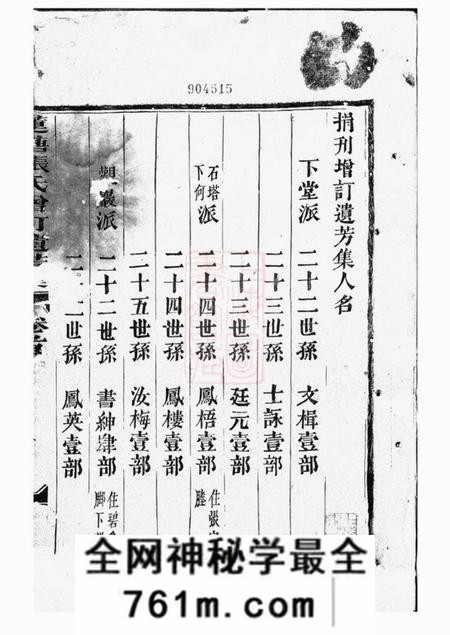 金华莲塘张氏增订遗芳集六卷首一卷