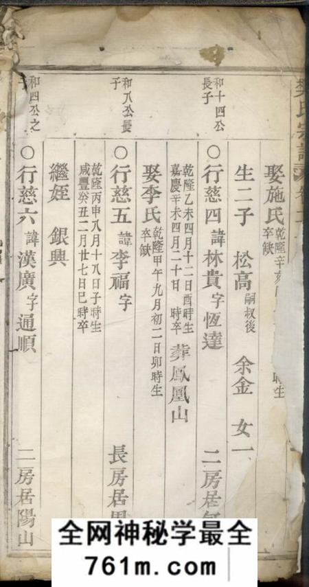 缙云五云樊氏宗谱
