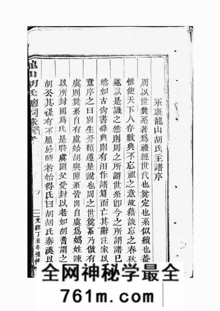 永康龙山胡氏总祠录