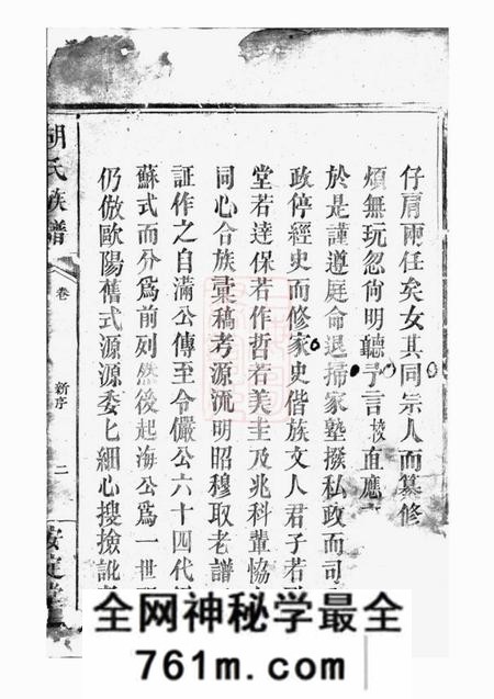 巴陵安定堂胡氏族谱