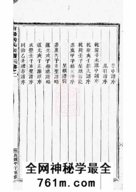 浦阳浦阳海塘洪氏宗谱二十六卷