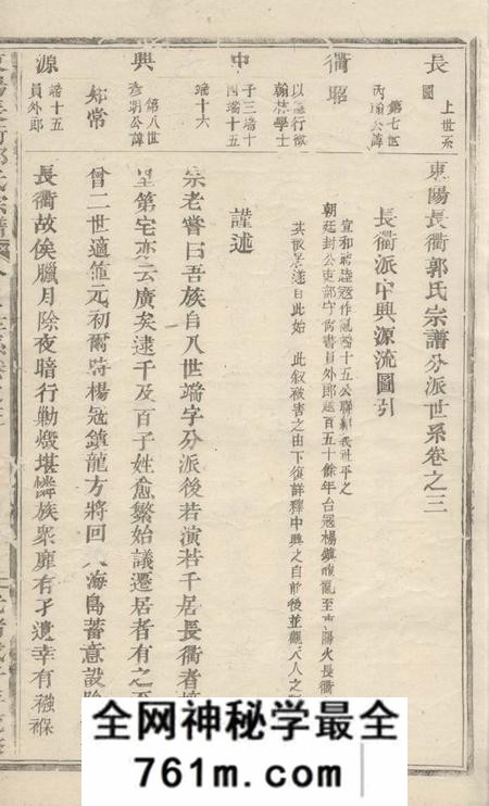 东阳东阳长衢郭氏宗谱