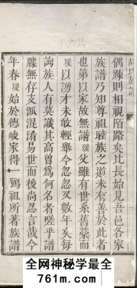 山东胡氏族谱不分卷