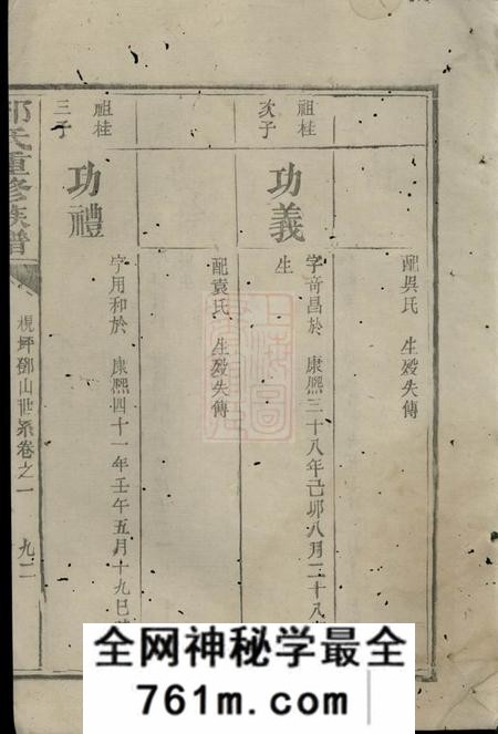 宁乡邓氏重修族谱