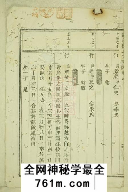 义乌龙陂徐氏宗谱
