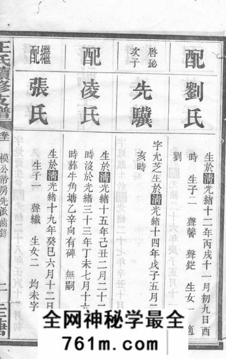 长沙长沙圭塘王氏第三房续修支谱