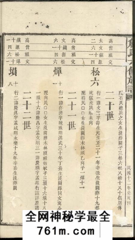 长沙詹氏六修族谱