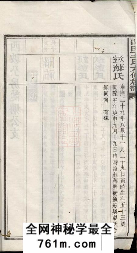 留田王氏六修族谱