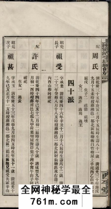 湘乡西平堂上湘遥湖李氏续修族谱