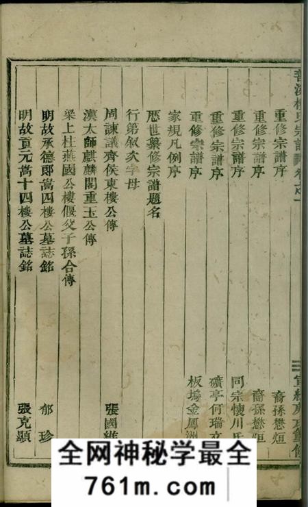 义乌义乌善溪楼氏重修宗谱八卷