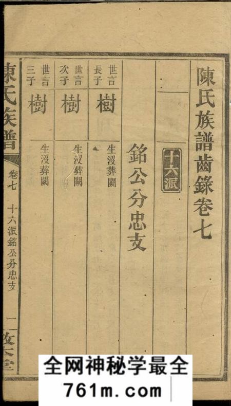 醴陵敦本堂陈氏族谱