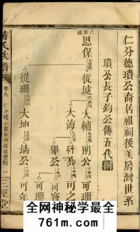 三径堂蒋氏族谱